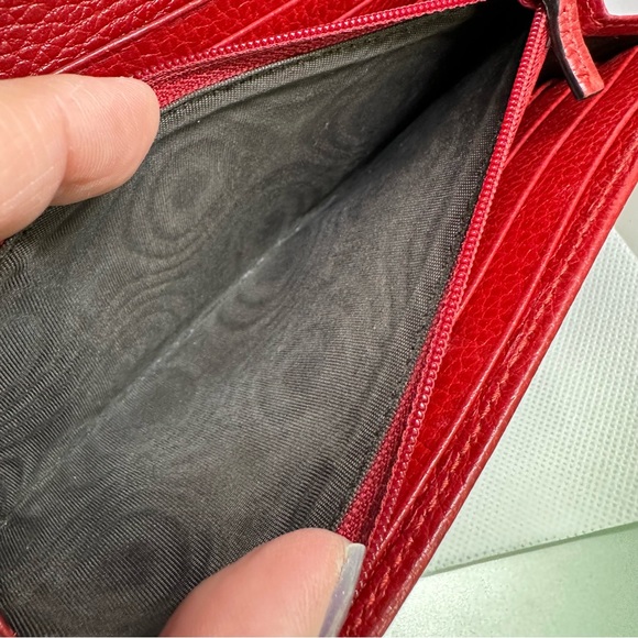 Gucci GG Marmont Continental long wallet in hibiscus on unbranded chain - Picture 15 of 16